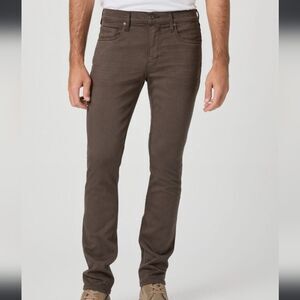 PAIGE Federal Slim Straight Mushroom Brown Pants